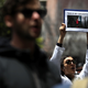 A protester holds a sign during a demonstration outside of the San Francisco office of the Immigration and Customs Enforcement (ICE) on June 19, 2018 in San Francisco, California.